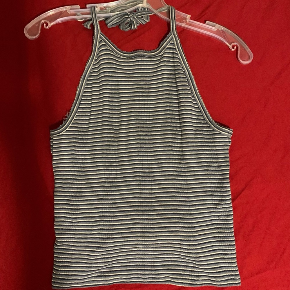 American eagle tie up halter top